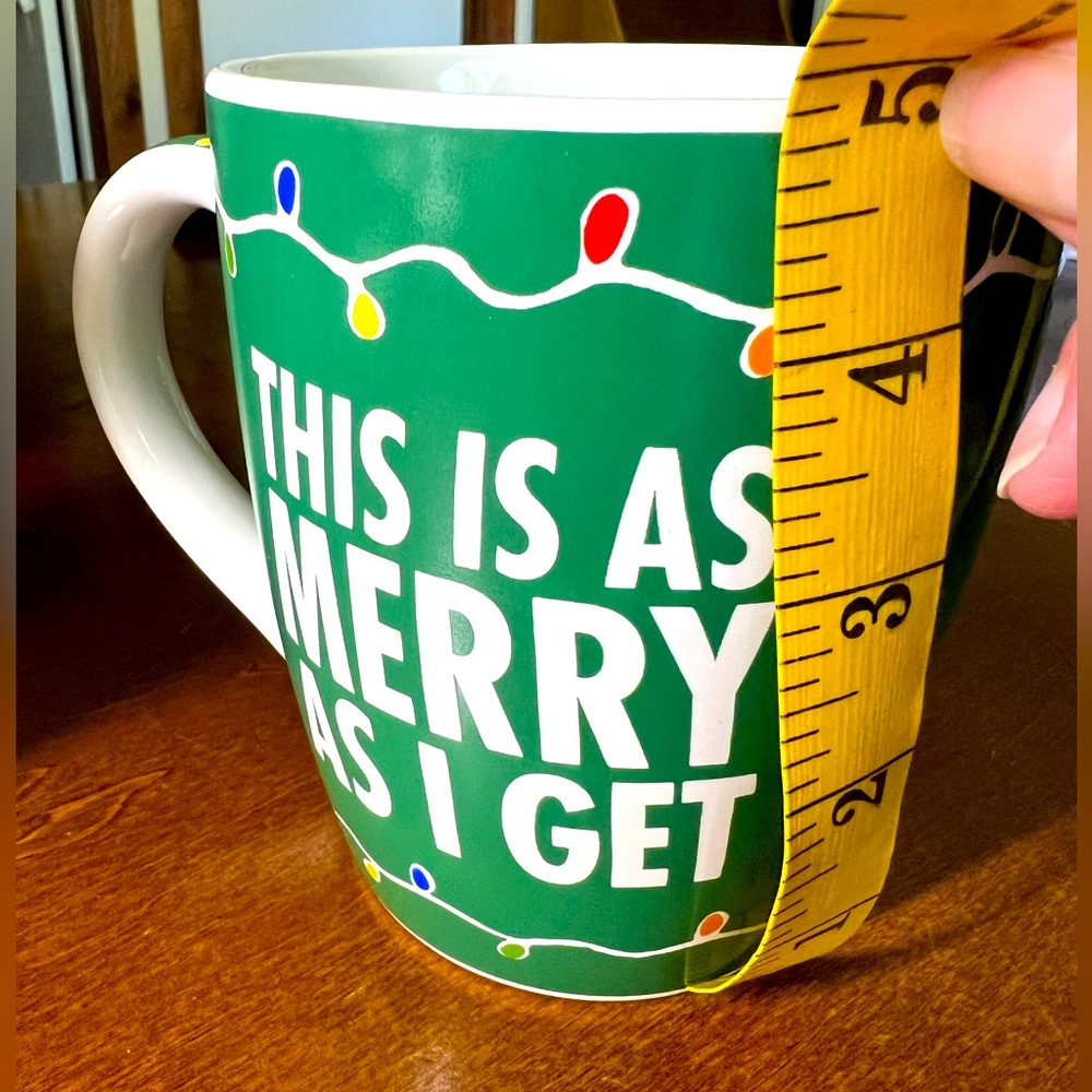“This is as Merry I get” Big coffee cup, Christmas,funny, Tea, Mug, Holiday - Picture 4 of 5